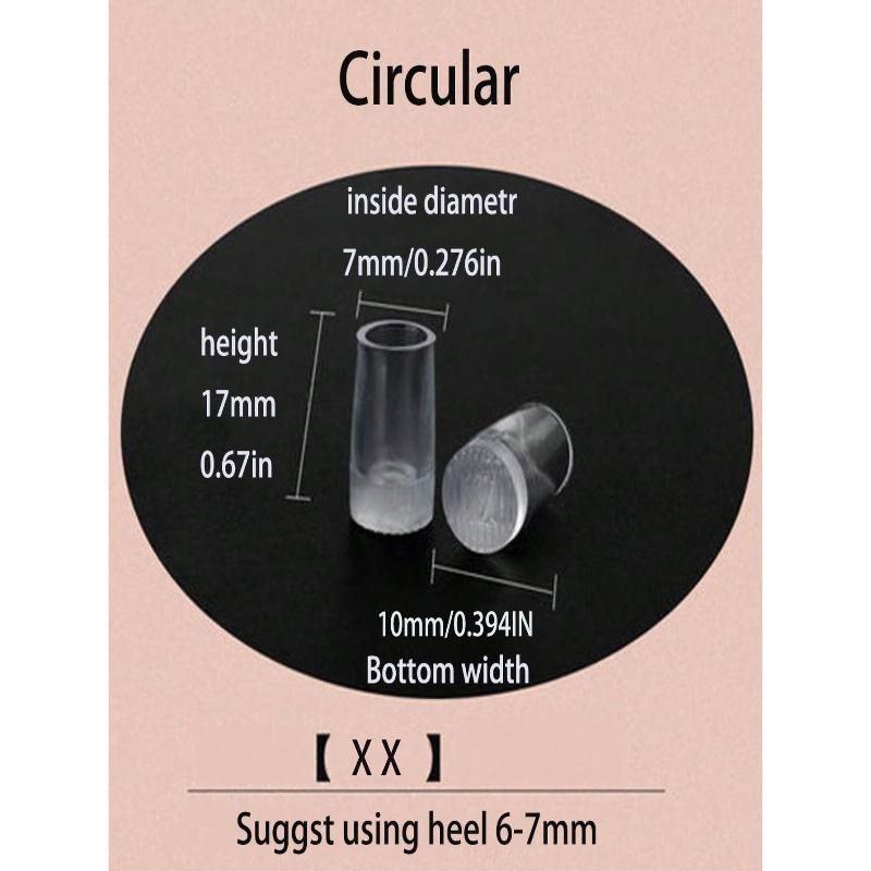 1 Pair High Heel Protectors, Replacement Stiletto Tip Covers, Quiet Anti-Noise Strips, Wear-Resistant Heel Repair Pad, Sole Protector