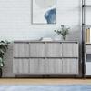 Vidaxl Cabinets, 2 Pcs, Sonoma Grey Oak, Wood-based Material