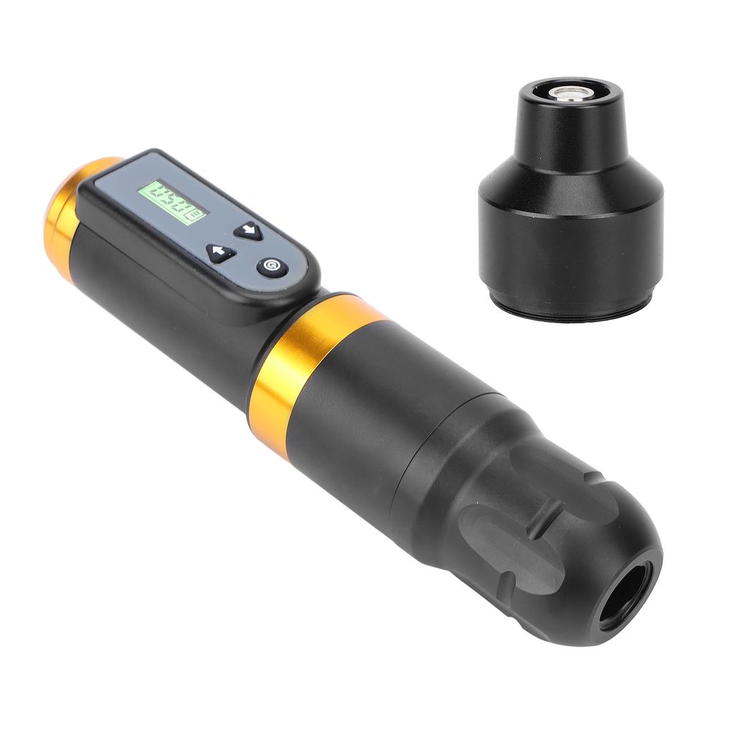 Cordless Power Supply Rotary Tattoo Pen Professional Aluminum Alloy Motor Tattoo Pen with RCA