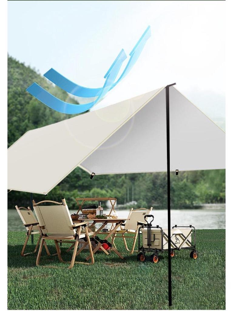 Portable Outdoor Sunshade Rainproof Tent Tarp for Camping and Beach