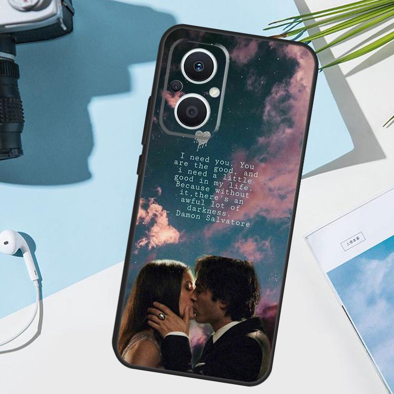 Vampire Diaries Damon Salvatore Cover For OPPO Reno 7 8 Lite 10 12 13 14 Pro 11 F 12F 13F 14F OPPO Find X8 X5 X6 X9 Pro Case
