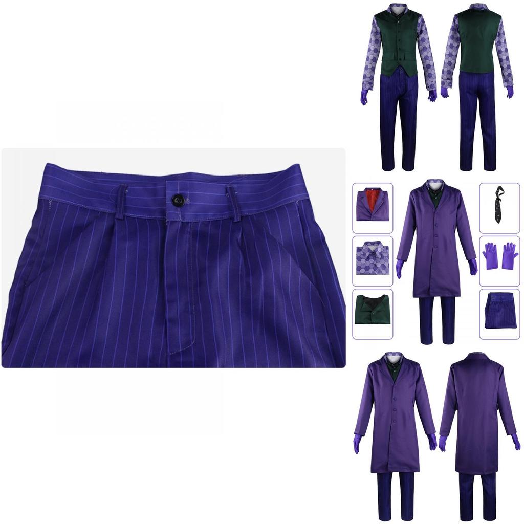 The Dark Knight Joker Suit Coat Cosplay Costume For Halloween And More