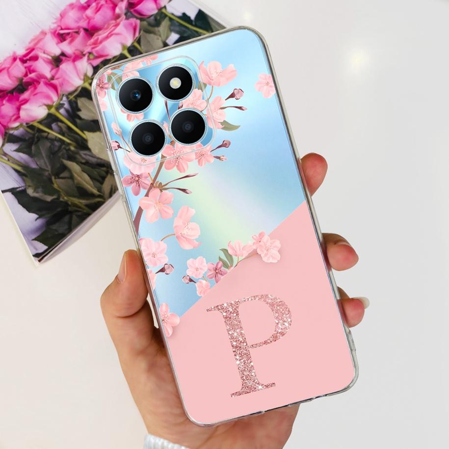 For Honor X6a 4G Case WDY-LX1 WDY-LX2 Transparent Cover Fashion Letters Soft Phone Cases For Honor X6a Plus X 6a HonorX6a Fundas