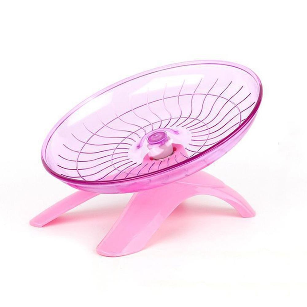 Steel Axle Hamster Flying Wheel Transparent Running Disc Toy  for Small Animal