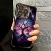 Tree of Life Space Soft Phone Case For iPhone 15 16 17 Air 14 Pro Max 16E Plus 13 12 Mini Plating Anti-Fall Fundas