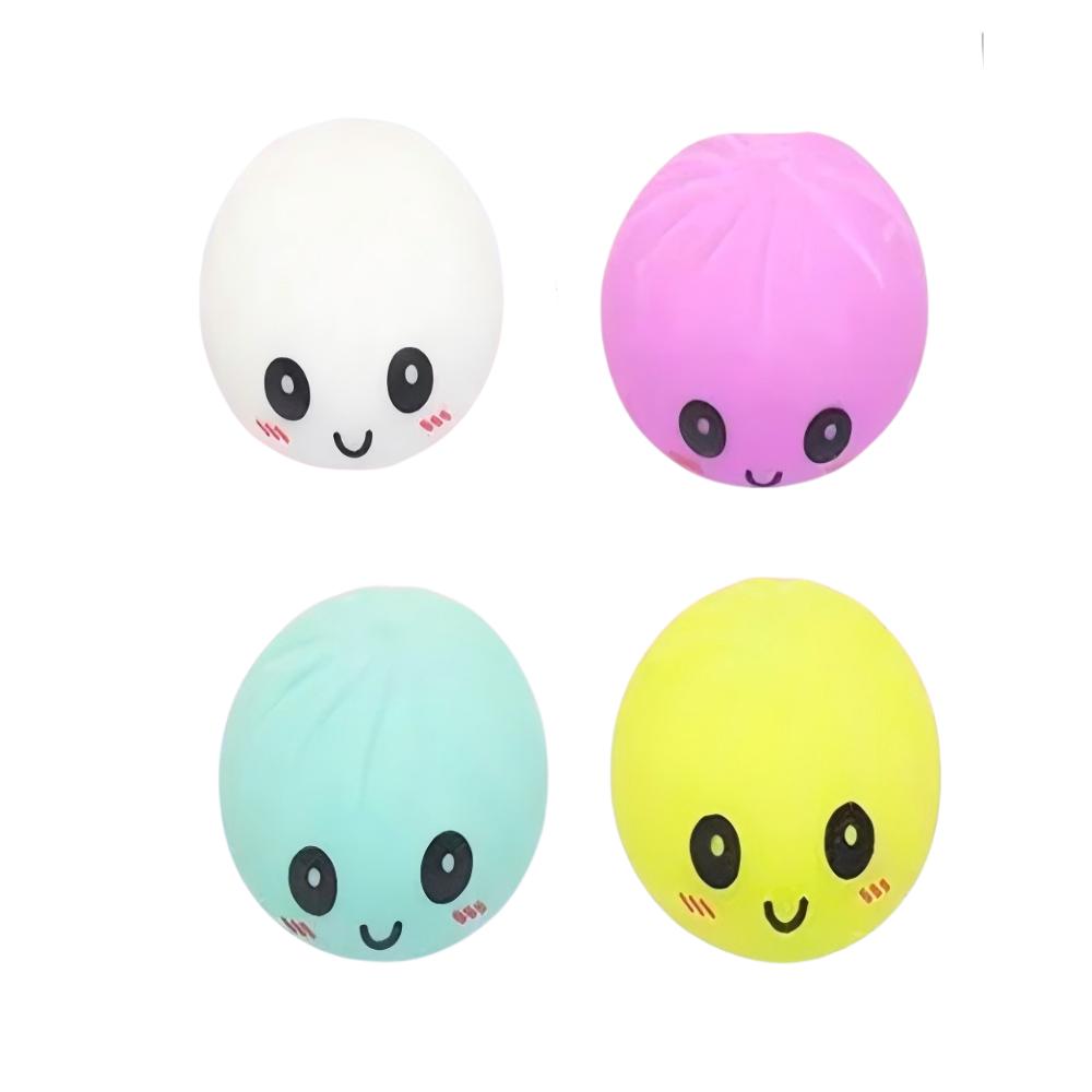Colorful Simulated Dumpling Squishy Relaxing Antistress Enhance Happiness Reusable Rebound Squeeze Reliever Toys