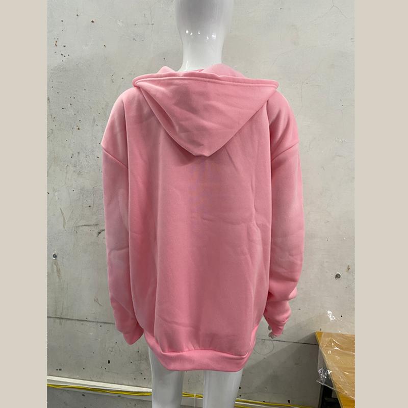 European and American Y2K Retro Printed Street Hip-hop Zipper Hoodie