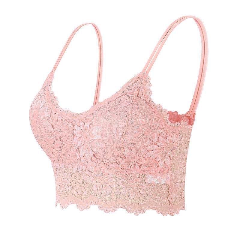 Women's Lace Anti-Exposure Strapless Top with Beautiful Back Design