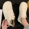 Leather soft-soled little white shoes women's spring new college style versatile ugly cute board shoes casual sports shoes