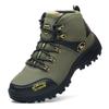 2024 New Trend Men's High-Top Non-Slip Hiking Shoes Hiking Outdoor Wear-Resistant Platform Travel Shoes