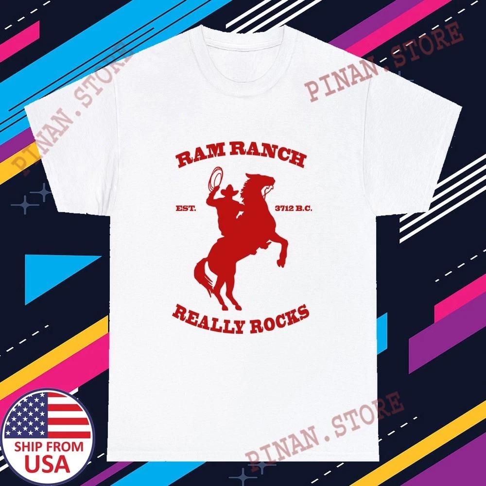 Ram Ranch Men s White Size S-5XL 3XL