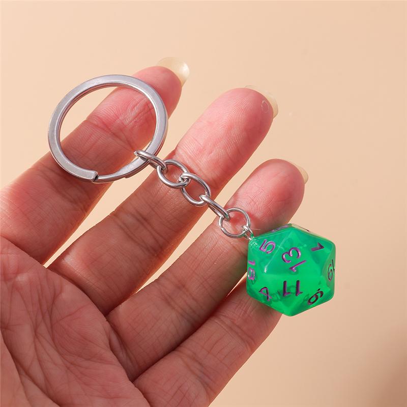 Niedliche Schlüsselanhänger Harz Bunte Würfel Anhänger Schlüsselringe Souvenir Geschenk für Frauen Männer Autoschlüssel Handtasche Anhänger Schlüsselanhänger DIY Zubehör