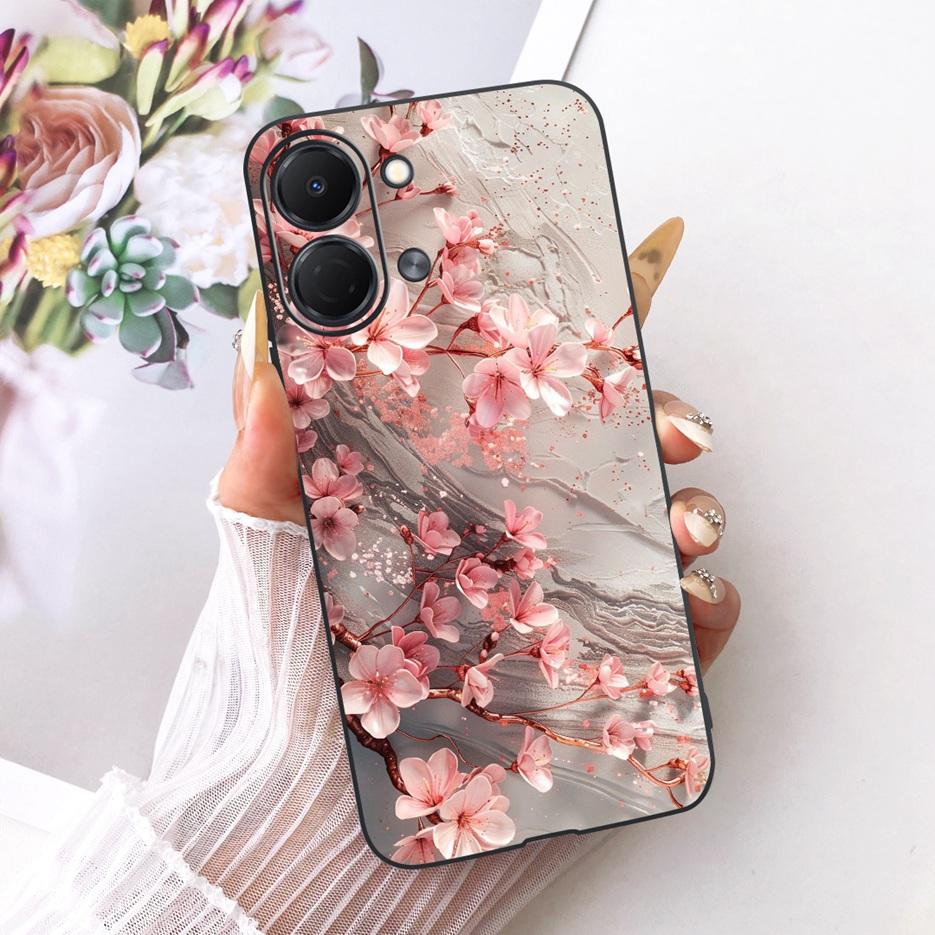 For Tecno Spark GO 3 5G Case KN3 Colorful Flowers Luxury Painted Cover Soft TPU Phone Case For Tecno Spark GO 3 SparkGo 3 Fundas