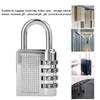 4-digit Combination Password Padlock Gym Drawer Padlock(Black)