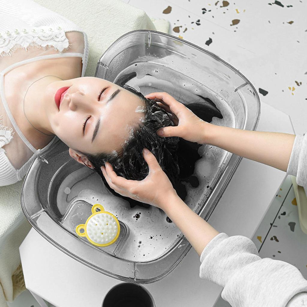 Lavoar de spălat păr, tavă, bol portabil cu șampon mobil pentru pacienții imobilizați la pat