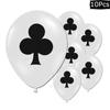 10pcs Casino Party Latex Balloon Playing Card Balloon Casino Theme Birthday Party Decoration Theme Party Supplies