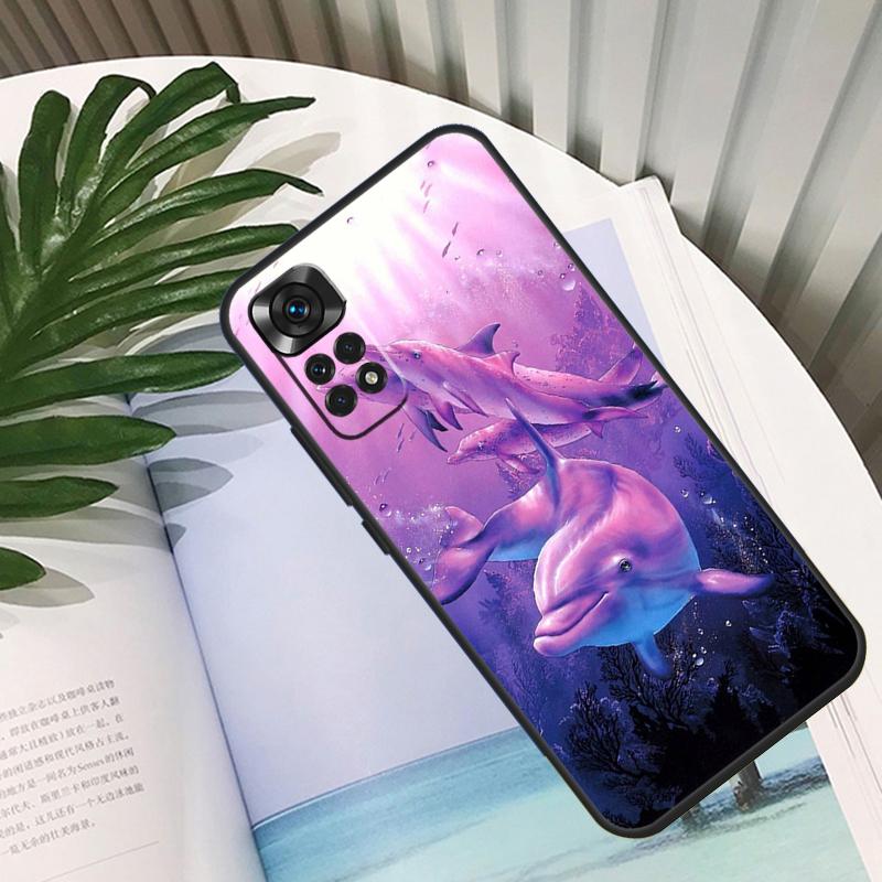 Ocean Dolphin Funda For Xiaomi Redmi Note 14 13 10 11 12 15 Pro Plus Case For Redmi 15 13C 12C 10C 14C 15C
