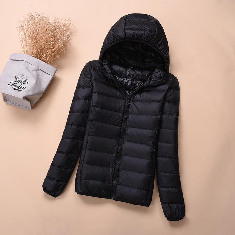 New Light Down Jacket Women's Short White Duck Down Fashion Autumn and Winter Light Jacket