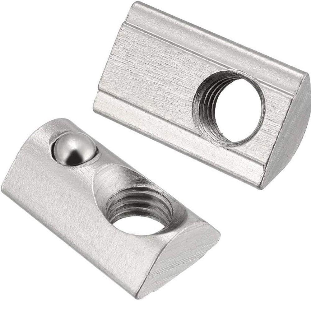 

2 шт. M8 T гайка для никелирования шариковые эластичные гайки аксессуары машина