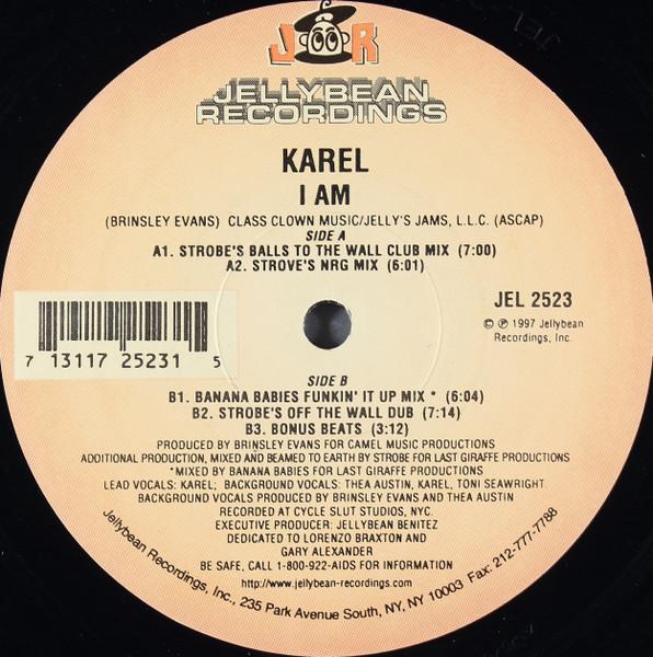 

12inch Record KAREL - I Am JEL2523 Jellybean Recor 1997 US Dance & Electronica Used
