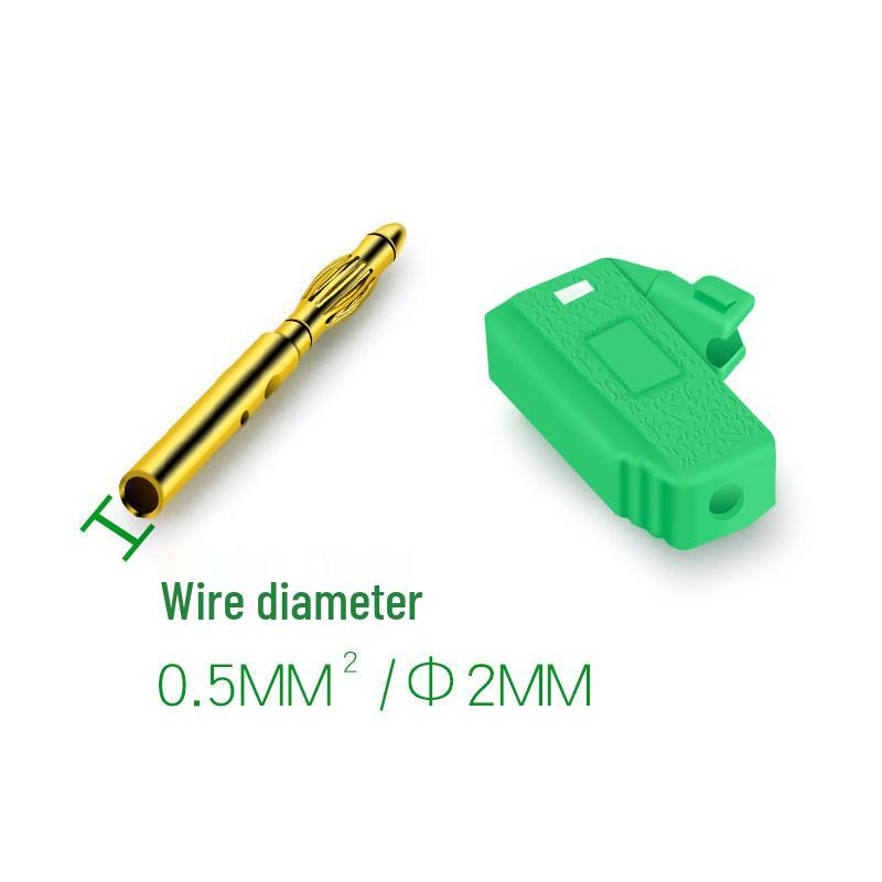 2mm Stackable Banana Plug for Industrial Instruments with Lantern Head & Solder Connection, 2mm Tail Jack
