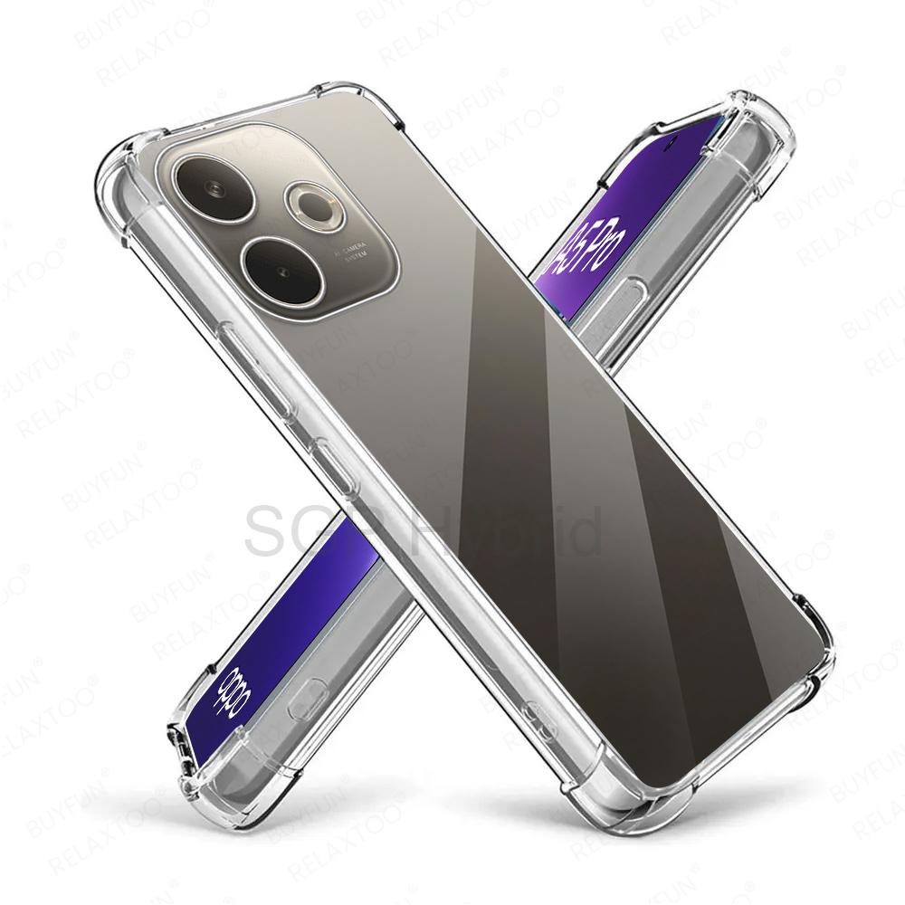 

Shockproof Armor Case For OPPO A5 Pro A5x A5i Pro OPPOA5 A5iPro A5Pro 4G 5G Clear Silicone Phone Cover Transparent Soft Fundas For OPPO A5x прозорий