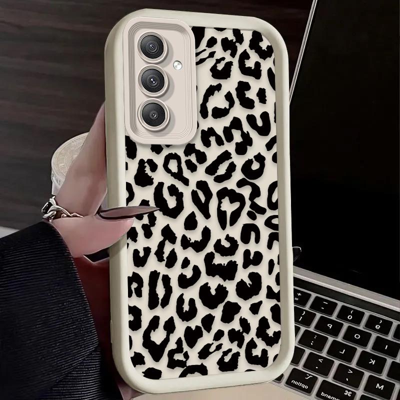 Coole Schwarze Leopardenmuster Hülle Für Samsung Galaxy A54 A05 A05S A34 A24 A14 A53 A33 A23 A13 A52 A52S A32 A22 A12 A71 A51 A31 A50