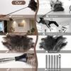 Extendable Feather Duster Reusable 1pc Feather Duster with Telescopic Handle Cleaning Tool for Ceiling Fans, Chandeliers, Blinds, Furniture