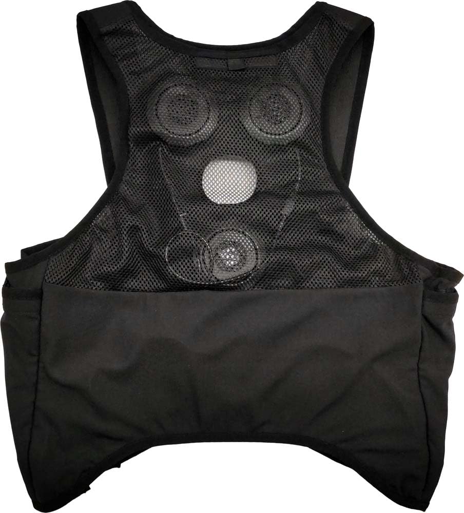 Aitos Kühl- und Heizweste, Peltier-Weste, 6er-Pack, Hitzschlagprävention, Kühlung, AZ-8155-010-F, Schwarz, Einheitsgröße