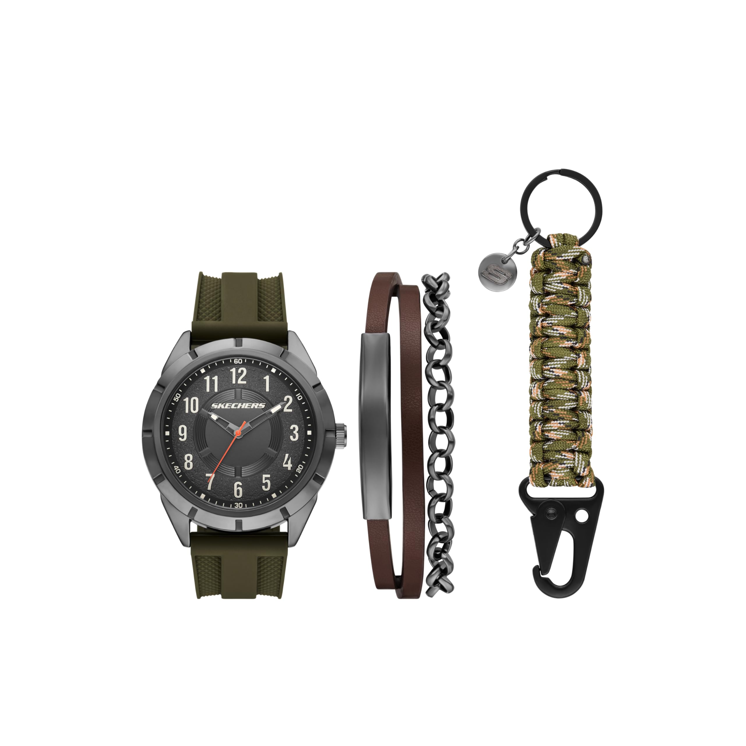 Skechers Analog Silicone Watch SR9143 Men s зелёный