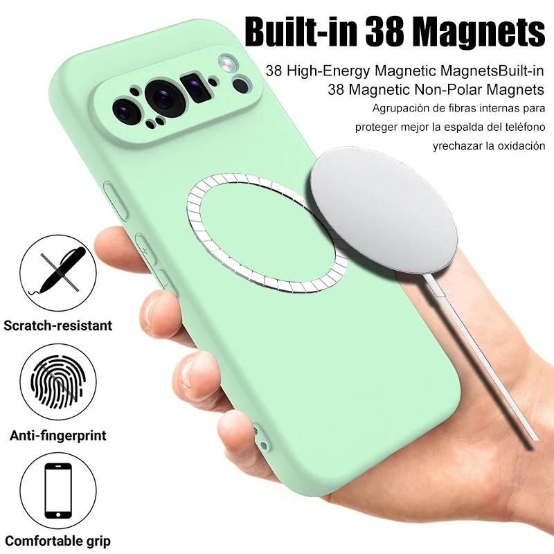 Original Liquid Silicone Candy Color Skin Friendly Cases For Google Pixel 10 9 Pro XL 8 7 6 A Wireless Charging Shockproof Cover
