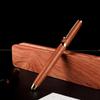 Engraving Brass Fountain Pen for Students - Sandalwood Calligraphy Practice & Business Office Use - Replaceable Ink Cartridge