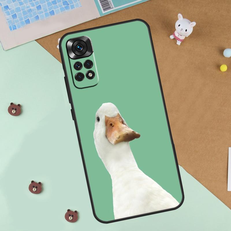 Süße Cartoon-Enten-Hülle Für Xiaomi Redmi 14C 10C 12C 13C Hülle Für Redmi Note 13 Pro 14 9 10 11 12 10S 11S 12S
