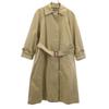 80s Vintage Stainless Collar Coat Beige Women Used