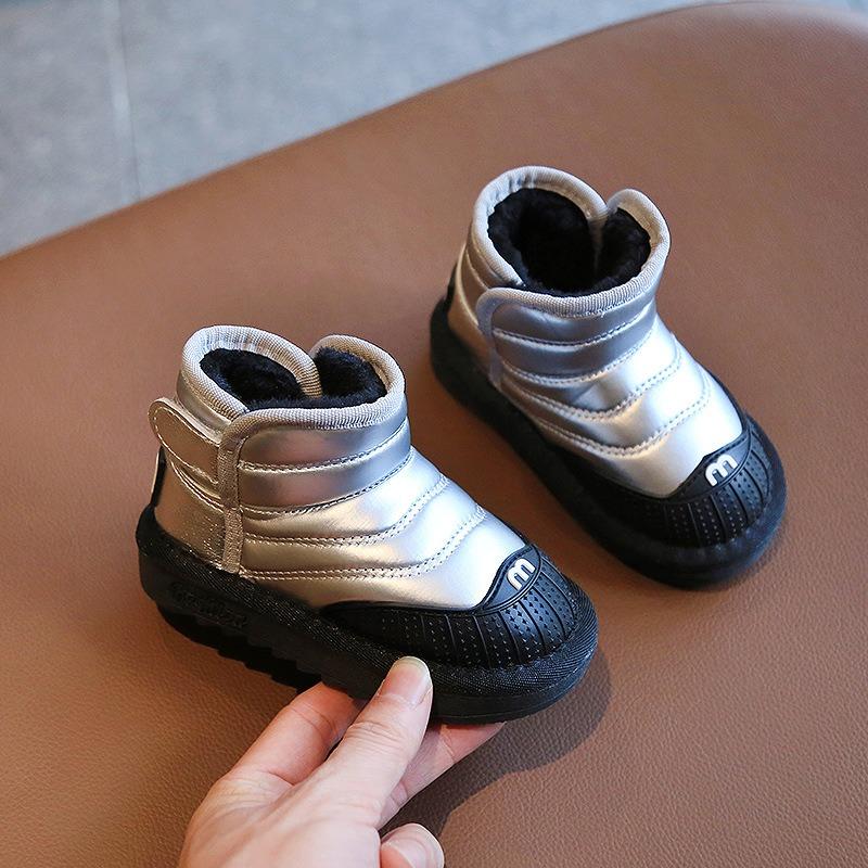 Детские зимние ботинки новые зимние для мальчиков с начесом утолщенные хлопковые ботинки — фото 8