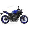 3D Resin Motorcycle Tank Pad Stickers Tank Protection Decals For MT07 MT-07 MT 07 2025 Ice Storm Tech Black