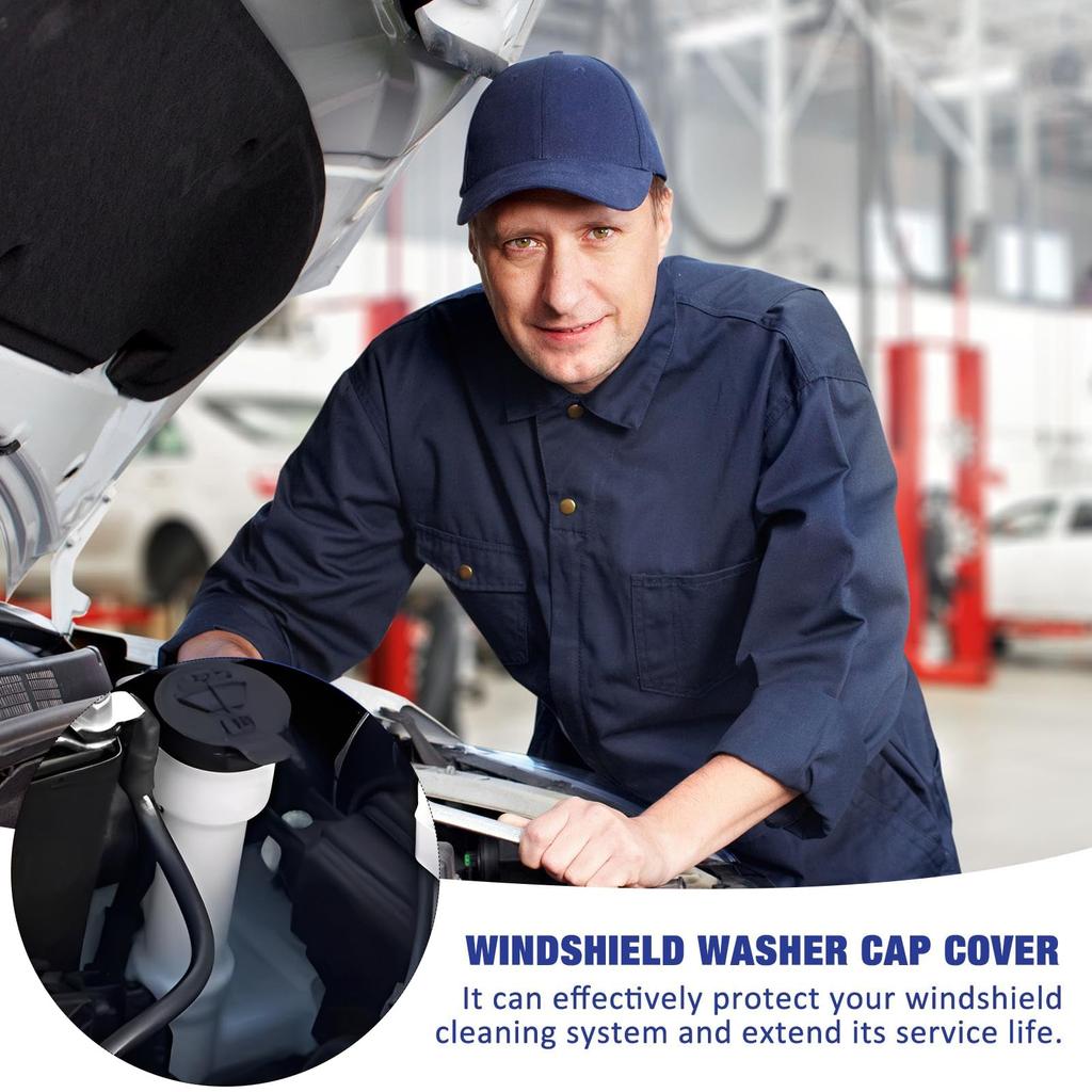 Washer Fluid Cap - Windshield Wiper Tank Bottle Cap | Vehicle Glass Maintenance Auto Tank Lid Replacement