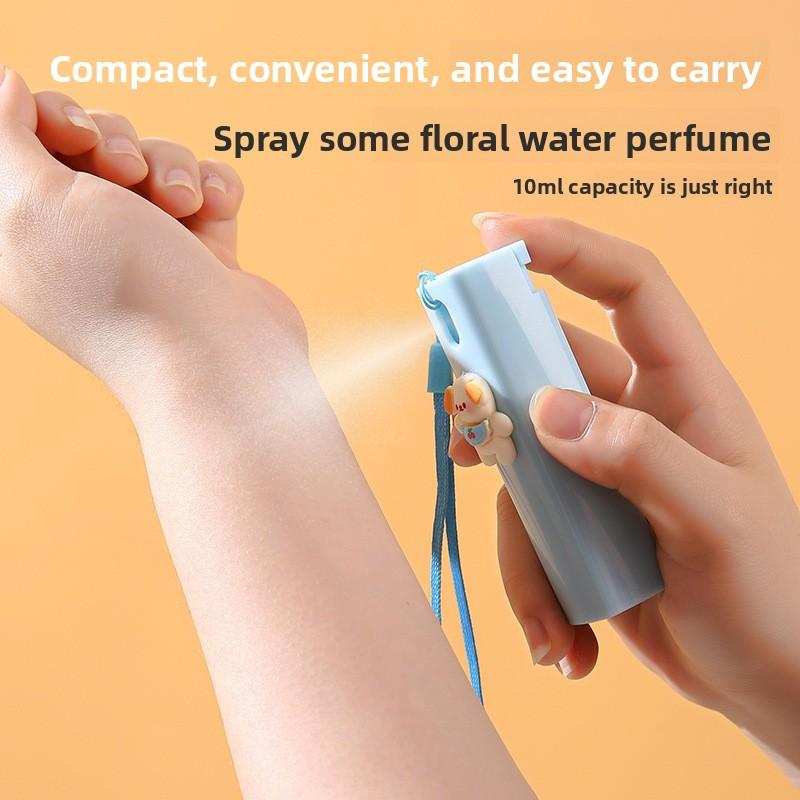 Niedliche Cartoon Tragbare Sprühflasche mit Trageseil, Mini Allzweck-Parfümflasche, Kleine Sprühflasche für Mädchenparfüm.
