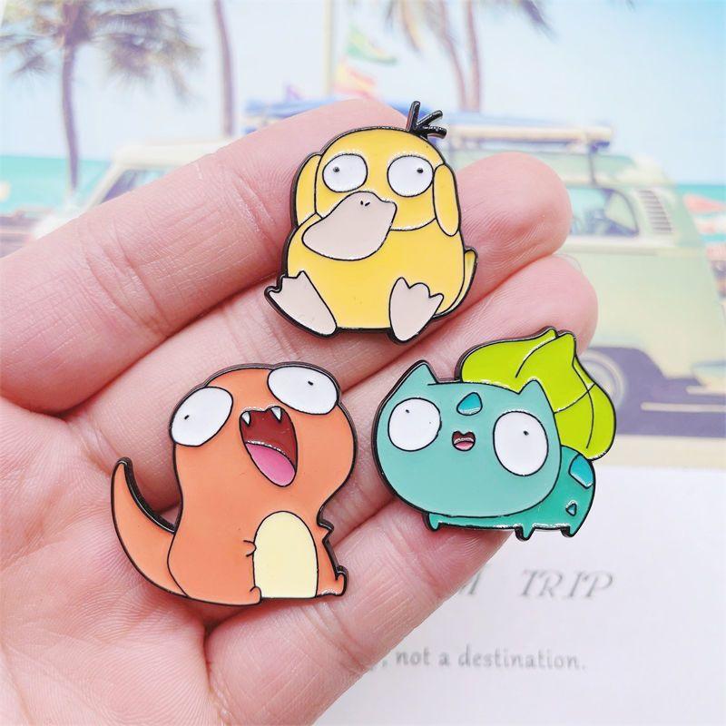 Pokémon cartoon anime alloy badge Pikachu Japanese brooch elf pendant jewelry clothing accessories