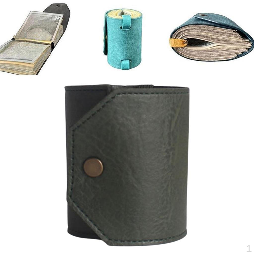 

Cash Wrap Wallet Compact Holder with Clasp for Business and Vacation зелений