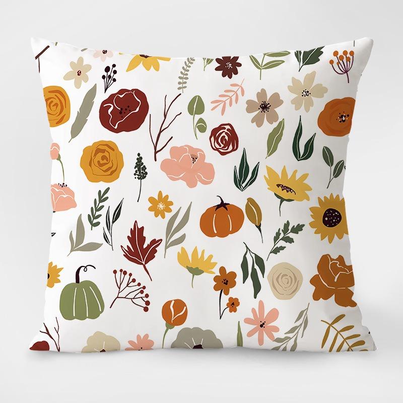 Simple Floral Pillowcase Dormitory Decoration Office Living Room Sofa Home Pillowcase