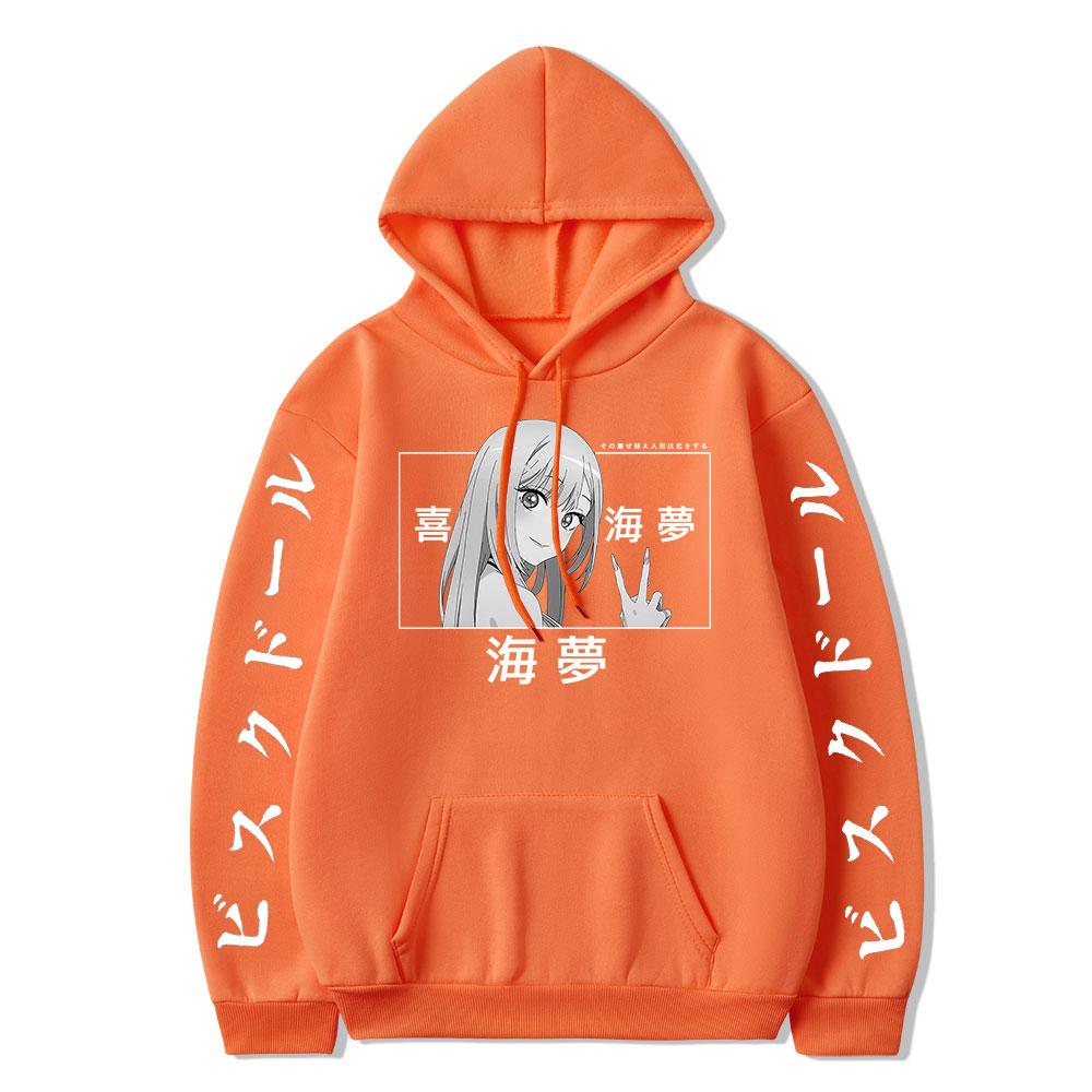 Anime My Dress-Up Darling Hoodie Harajuku Marin Kitagawa Print Unisex Fashion Streetwear Loose Hip Hop Warm Hooded Sweatshirt Clothes