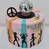 80s 90s Birthday Retro Disco Balls Wedding Party Supplies Cake Decoration Disco Ball Cake Topper
