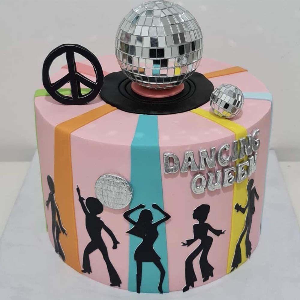 80s 90s Birthday Retro Disco Balls Wedding Party Supplies Cake Decoration Disco Ball Cake Topper