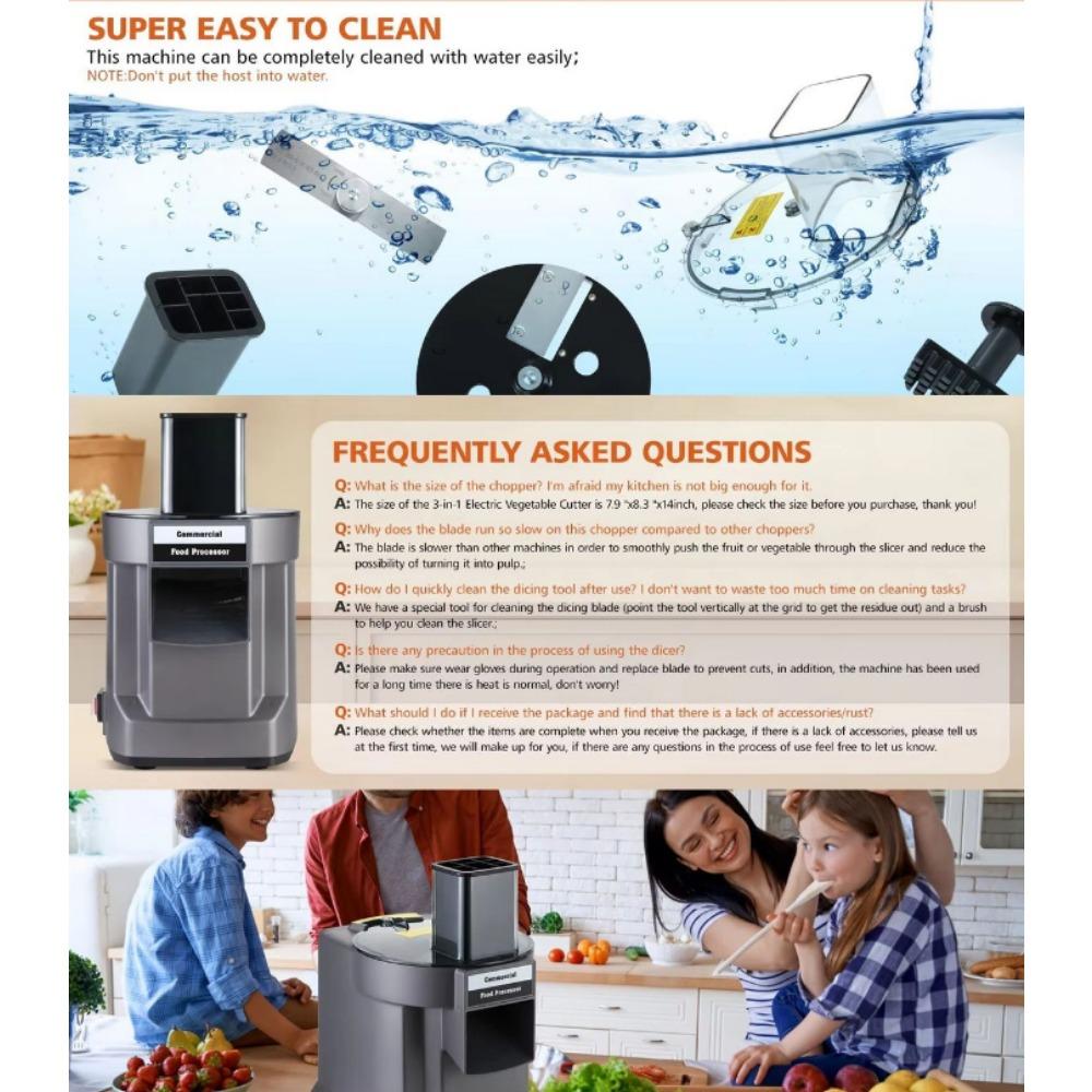 Vegetable Slicer Multi-function Slitting, Shredding, Slicing