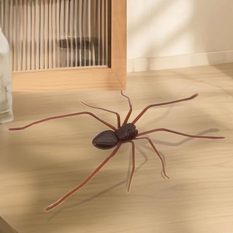 Lebensechtes 3D-Design flexible Spinne Lustige Dekoration Party DIY Dekoration Halloween Gefälschte Spinne wiederverwendbare Plastikfigur Streichspielzeug