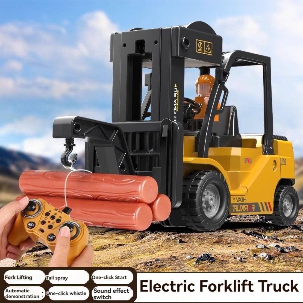 Creative Engineering Vehicle Spray Function Remote Control Forklift Truck  Children