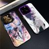 Anime Chainsaw Man Reze Arc Handyhülle Für IPhone 17 16 15 14 11 12 13 Pro Max Pro Plus Farbige Silberne Hülle