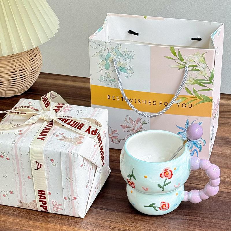School Gifts for Teachers and Classmates, Ceramic Mugs, Couples, Coffee Mugs, Birthday Gifts for Girls, Gift Boxes
