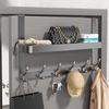 Punch-Free Over-the-Door Coat and Hat Hook Storage Rack